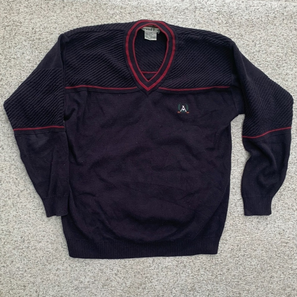 vintage v-neck sweater